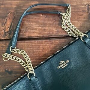 Large black Coach Purse